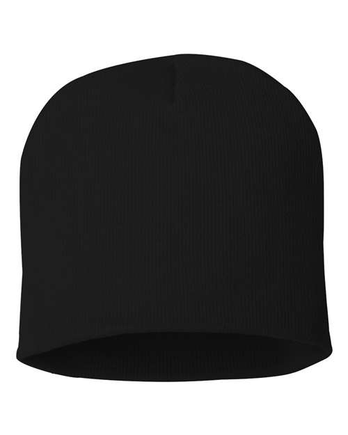 Sportsman 8" Beanie in Black