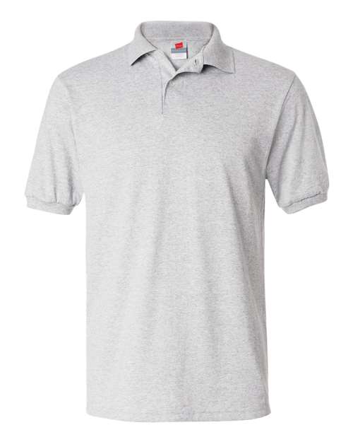Hanes Unisex EcoSmart® Jersey Polo in Ash