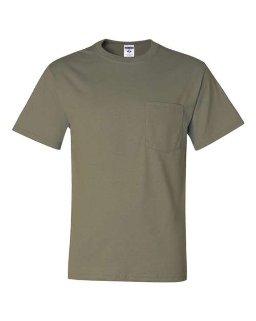 JERZEES Unisex Dri-Power® 50/50 Pocket T-Shirt