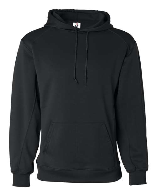 Badger Men's Performance Fleece Hooded Sweatshirt in Black