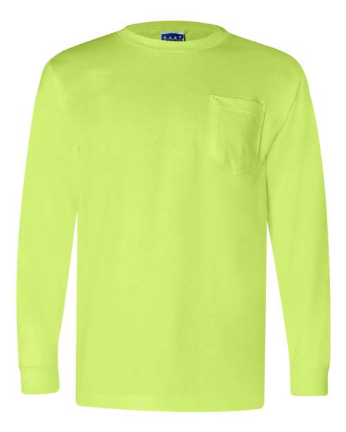 Bayside Unisex Union-Made Long Sleeve Pocket T-Shirt
