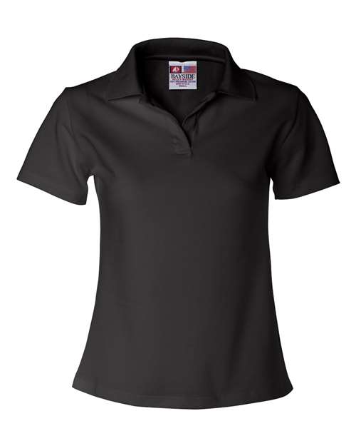 Bayside Women's USA-Made V-Neck Polo