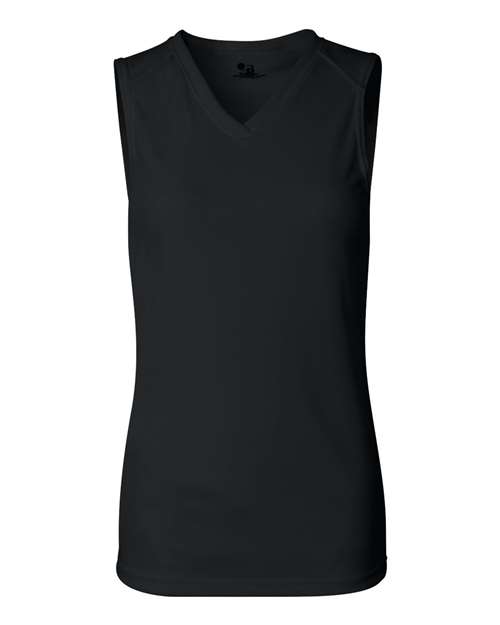 Badger Women's B-Core Sleeveless T-Shirt in Black
