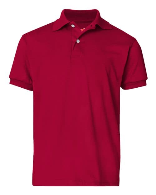 Hanes Youth EcoSmart® Jersey Polo