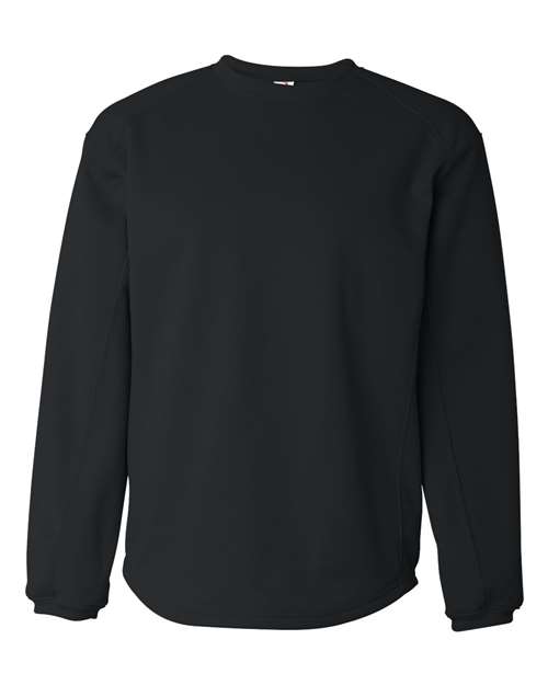 Badger Men's BT5 Performance Fleece Crewneck Sweatshirt in Black