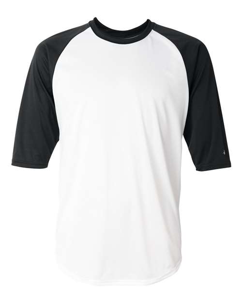 Badger Men's B-Core Three-Quarter Sleeve Baseball T-Shirt