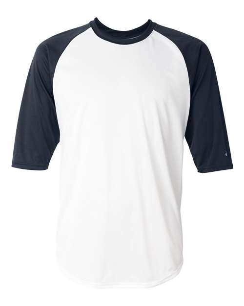Badger Men's B-Core Three-Quarter Sleeve Baseball T-Shirt