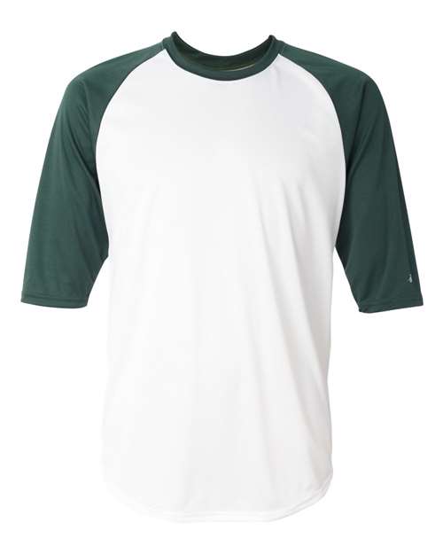 Badger Men's B-Core Three-Quarter Sleeve Baseball T-Shirt