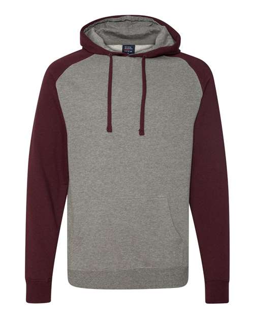 Independent Trading Co. Unisex Raglan Hooded Sweatshirt