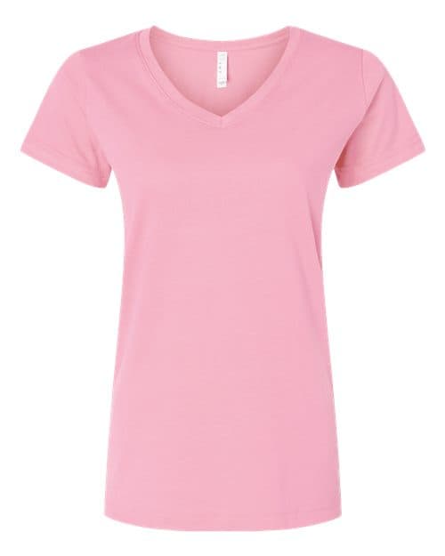 LAT Women's Fine Jersey V-Neck Tee