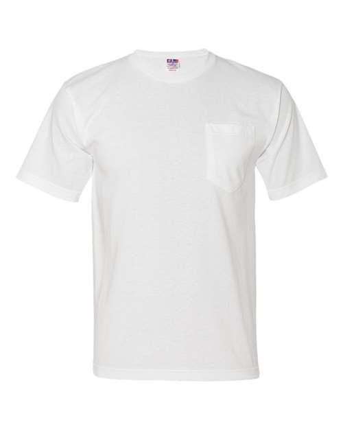Bayside Unisex USA-Made Midweight Pocket T-Shirt