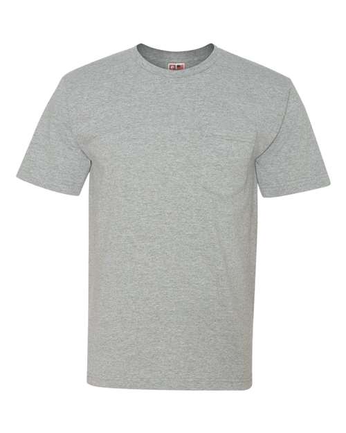 Bayside Unisex USA-Made Midweight Pocket T-Shirt