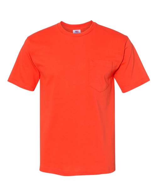 Bayside Unisex USA-Made Midweight Pocket T-Shirt