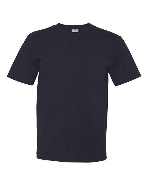 Bayside Unisex USA-Made Midweight Pocket T-Shirt