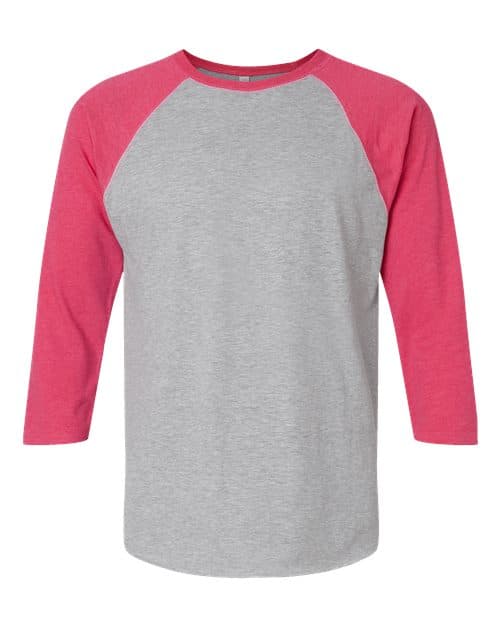 LAT Unisex Baseball Fine Jersey Three-Quarter Sleeve Tee