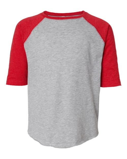 LAT Youth Baseball Fine Jersey Three-Quarter Sleeve Tee