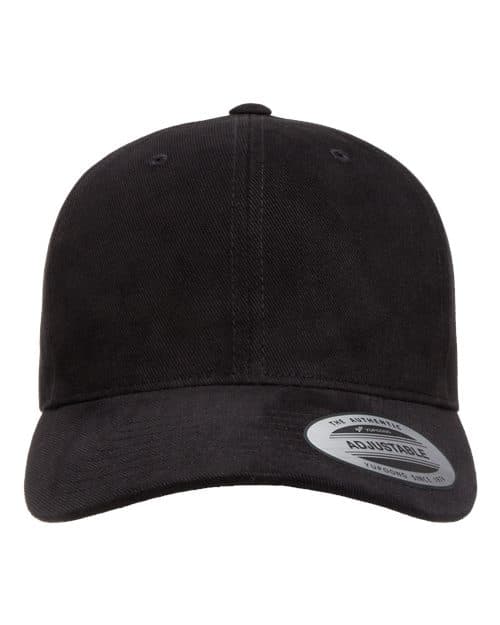 YP Classics Structured Brushed Twill Cap in Black