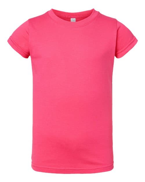 Rabbit Skins Toddler Girls Fine Jersey Tee