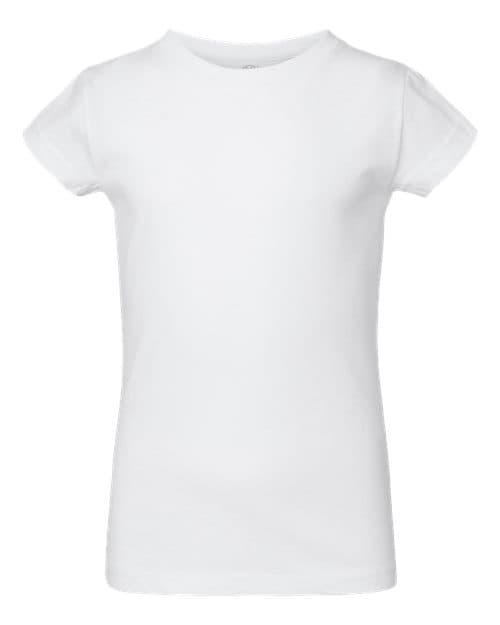 Rabbit Skins Toddler Girls Fine Jersey Tee