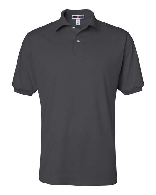 JERZEES Men's SpotShield® 50/50 Polo in Charcoal Grey