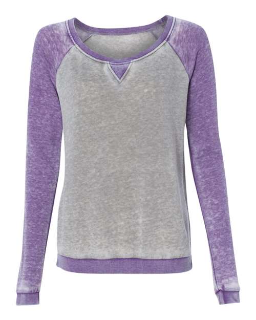 J. America Women’s Zen Fleece Raglan Sweatshirt
