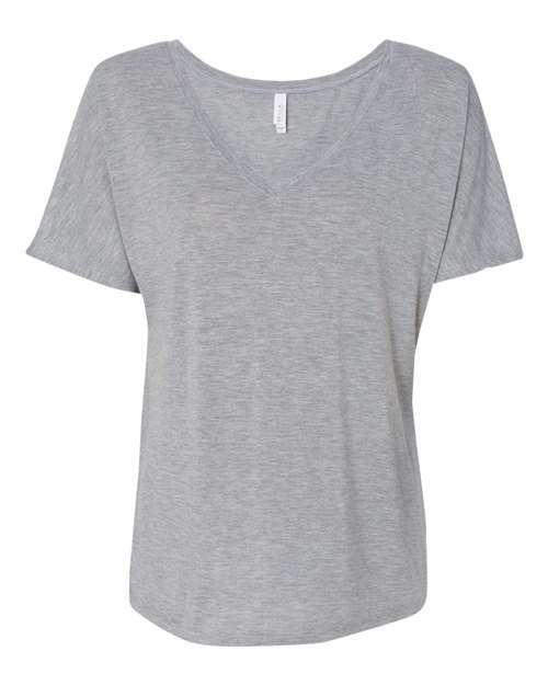 BELLA + CANVAS Women’s Slouchy V-Neck Tee in Athletic Heather