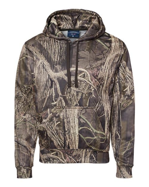 J. America Men's Polyester Tailgate Hooded Sweatshirt