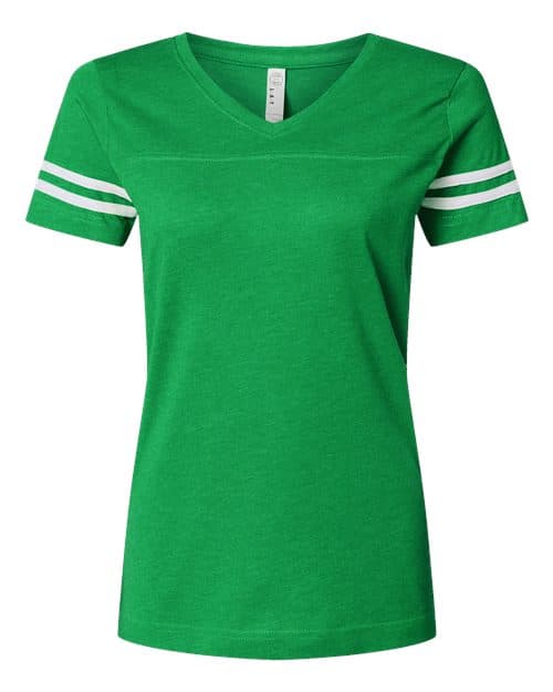 LAT Women's Football V-Neck Fine Jersey Tee