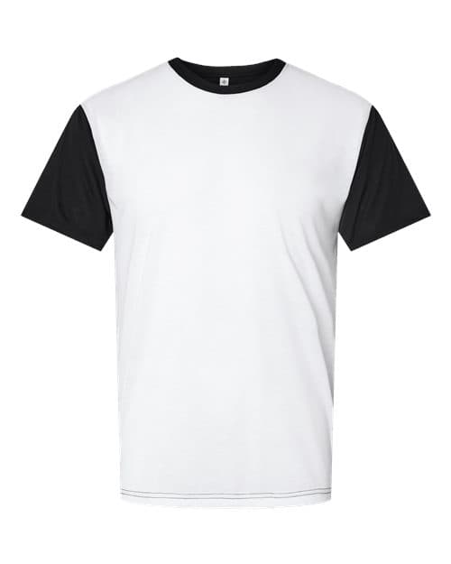 SubliVie Men's Blackout Polyester Sublimation Tee