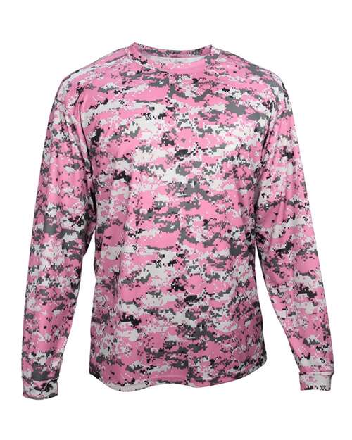 Badger Men's Digital Camo Long Sleeve T-Shirt