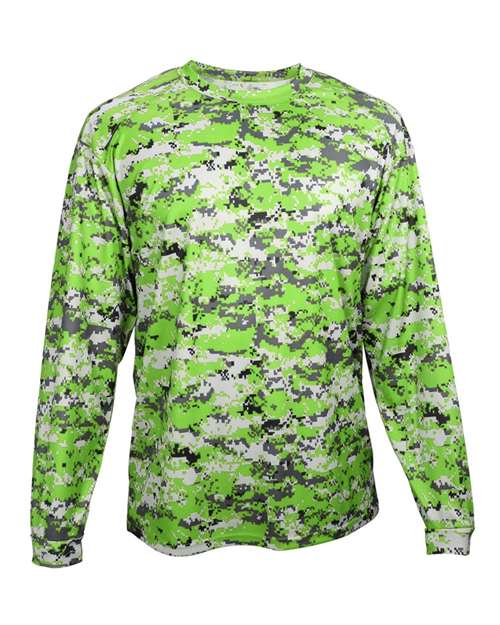 Badger Men's Digital Camo Long Sleeve T-Shirt
