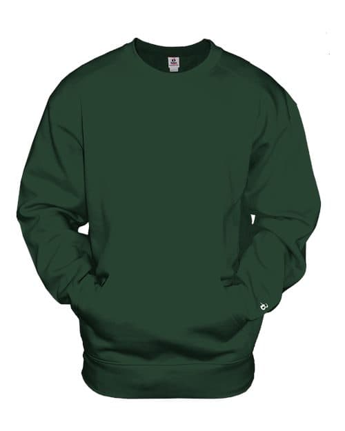 Badger Unisex Pocket Crewneck Sweatshirt