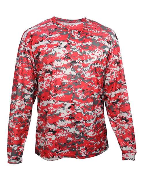 Badger Youth Digital Camo Long Sleeve T-Shirt