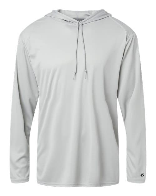 Badger Unisex B-Core Hooded Long Sleeve T-Shirt