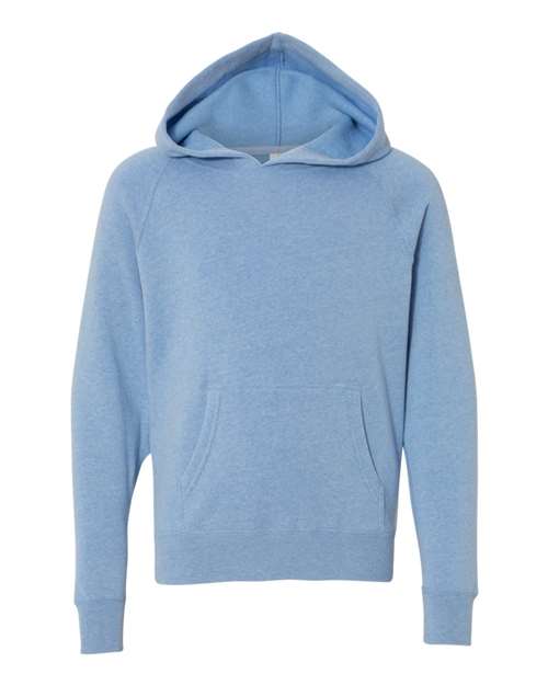 Independent Trading Co. Youth Lightweight Special Blend Raglan Hooded Sweatshirt