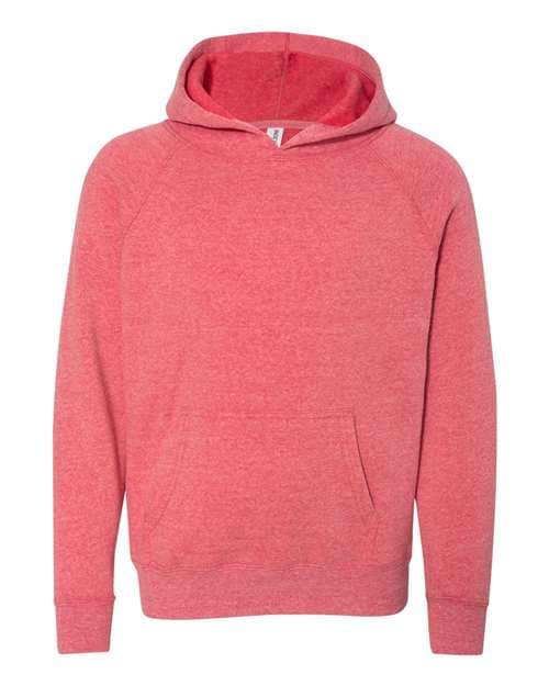 Independent Trading Co. Youth Lightweight Special Blend Raglan Hooded Sweatshirt