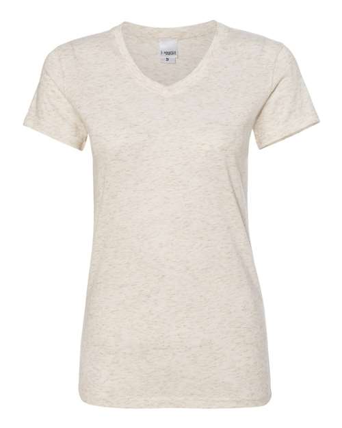 J. America Women’s Glitter V-Neck T-Shirt