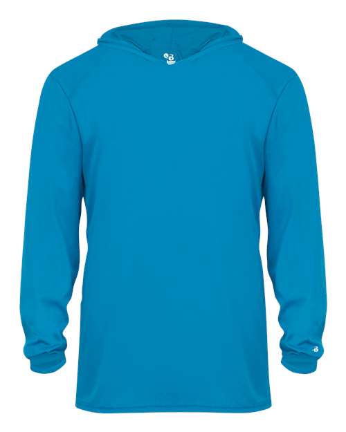 Badger Youth B-Core Hooded Long Sleeve T-Shirt