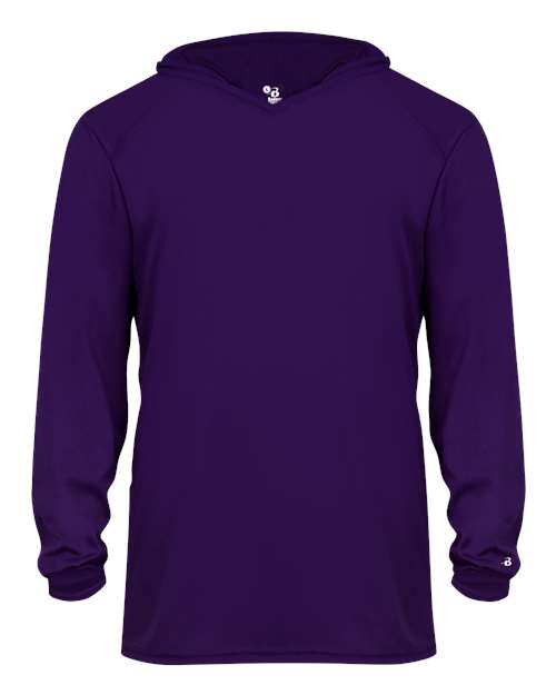 Badger Youth B-Core Hooded Long Sleeve T-Shirt