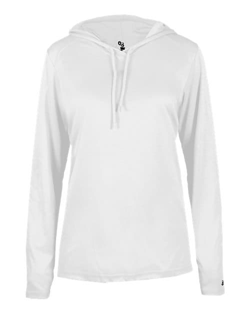 Badger Women's B-Core Hooded Long Sleeve T-Shirt