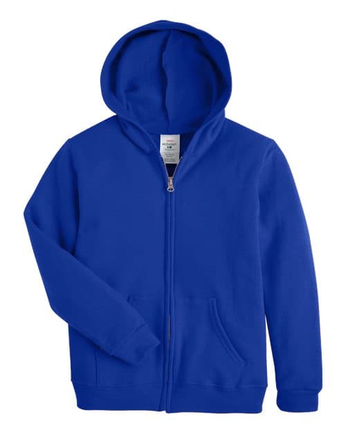 Hanes Youth EcoSmart® Full-Zip Hooded Sweatshirt