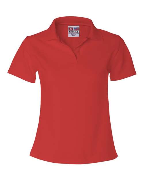 Bayside Women's USA-Made V-Neck Polo