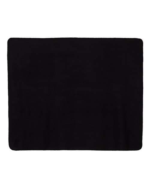 Alpine Fleece Fleece Throw Blanket in Black