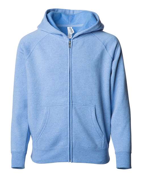 Independent Trading Co. Toddler Lightweight Special Blend Raglan Zip Hood
