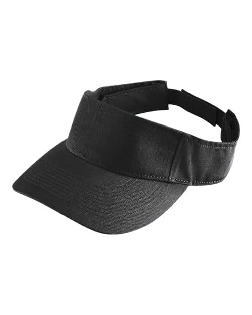 Augusta Sportswear Sport Twill Visor in Black