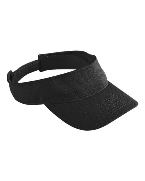 Augusta Sportswear Youth Athletic Mesh Visor in Black