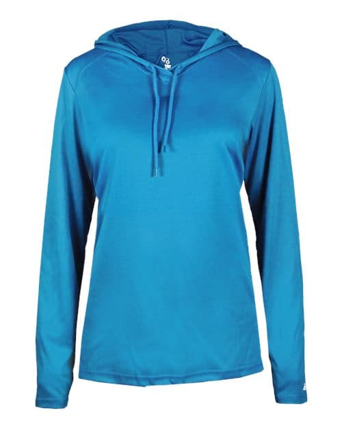 Badger Women's B-Core Hooded Long Sleeve T-Shirt