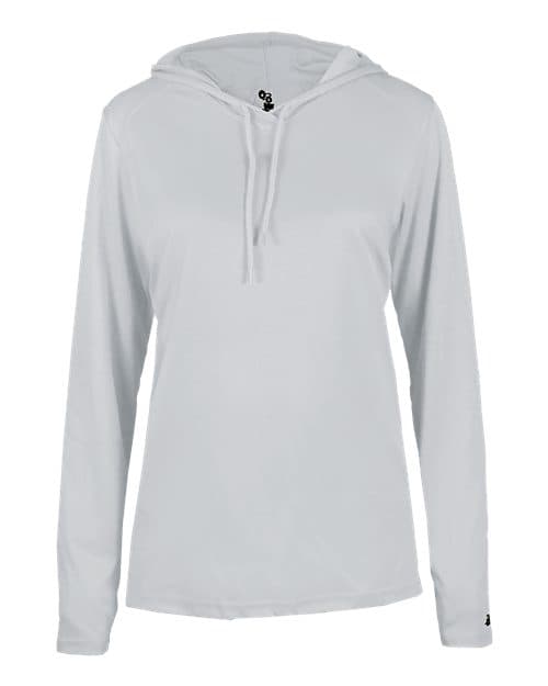 Badger Women's B-Core Hooded Long Sleeve T-Shirt