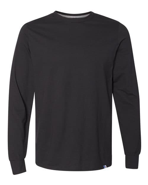 Russell Athletic Unisex Dri Power® CVC Performance Long Sleeve T-Shirt in Black