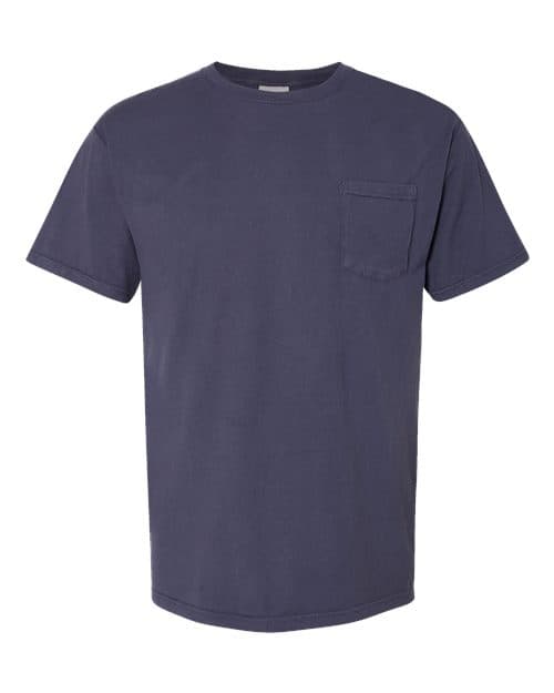 ComfortWash by Hanes Unisex Garment-Dyed Pocket T-Shirt in Anchor Slate